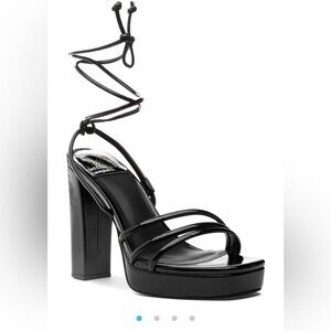 Jeffrey Campbell PRESECCO SANDAL BLACK PATENT